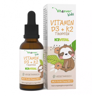 Vit4ever Vitamin D3 + K2 pro DĚTI - kapky 10ml