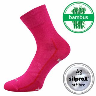 Bambusové ponožky VoXX Baeron magenta Velikost: 35-38 (23-25)