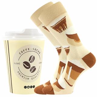 Lonka Coffee socks ponožky bílá káva Velikost: 38-41 (dámská)