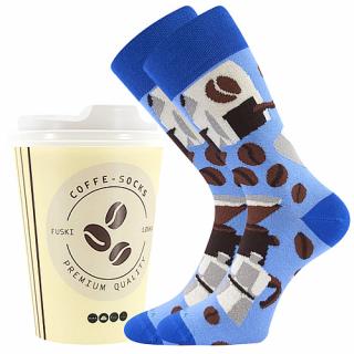 Lonka Coffee socks ponožky modré Velikost: 42-45 (pánská)