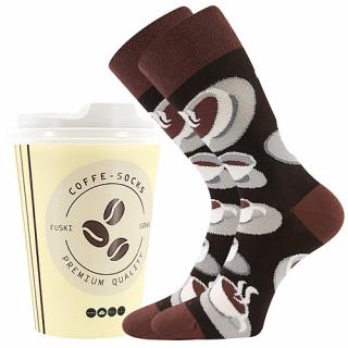 Ponožky Lonka Coffee socks čokoládově hnědé Velikost: 38-41 (dámská)