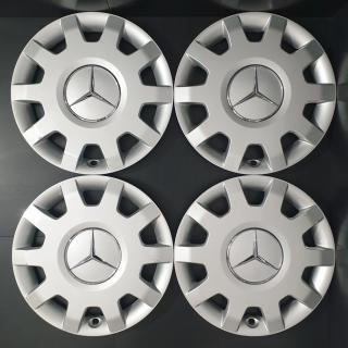 Použité poklice Mercedes 15" A, B Class (Sada originálních krytů Mercedes (velmi dobrý stav))