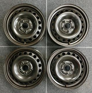 Sada disků 5x112 6Jx15 ET47 č. L36 (použité) (Originální ocelové disky Škoda, VW, Seat)