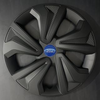 Univerzální poklice Ford 14" Black (Kryt kola se znakem Ford R14, černý)