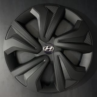 Univerzální poklice Hyundai 14" Black (Kryt kola se znakem Hyundai R14, černý)