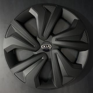 Univerzální poklice Kia 14" Black (Kryt kola se znakem Kia R14, černý)