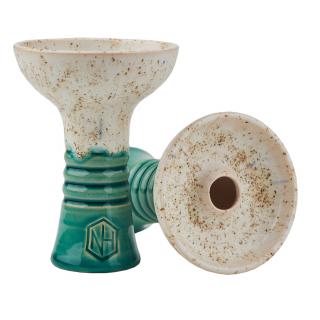 Korunka pro vodní dýmku - Njn, Retro Phunnel Glaze White/Mint