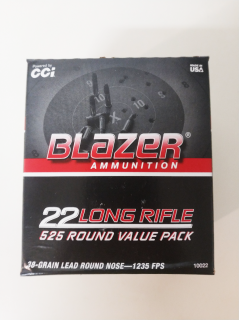 CCI Blazer High Velocity .22LR 38GR 525 ks