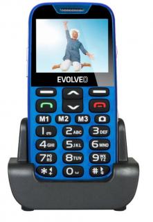 EVOLVEO EASYPHONE XD mobilní telefon pro seniory s nabíjecím stojánkem Color: Modrá