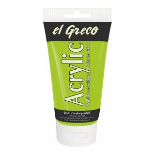 Akrylová barva El Greco 150 ml Light Vermilion Green