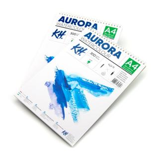 Akvarelový blok AURORA rough A4 se spirálou - 12 listový