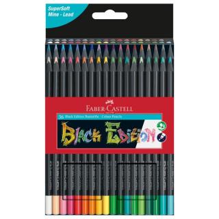 Barevné pastelky Faber-Castell Black Edition / set 36 ks