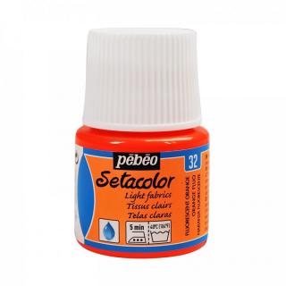 Barva na textil PEBEO Setacolor Light 45 ml Bright Orange