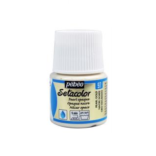 Barva na textil PEBEO Setacolor Opaque Pearl 45 ml Pearl Pink