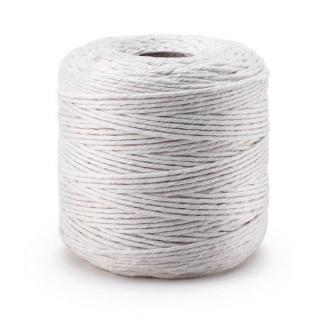 Bavlněná šňůrka na macramé 2 mm bílá - DP Craft / 500 g