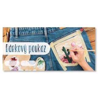 Dárkový poukaz na malbu na textil a kůži | 70 EUR