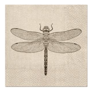 Eko ubrousky na dekupáž Dragonfly - 1 ks