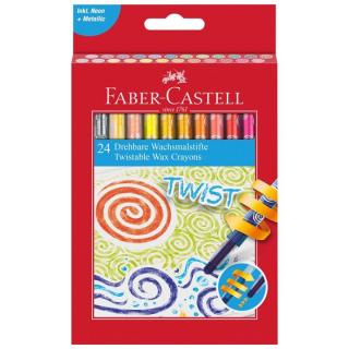 Faber-Castell vysouvací voskovky Twist 24 ks