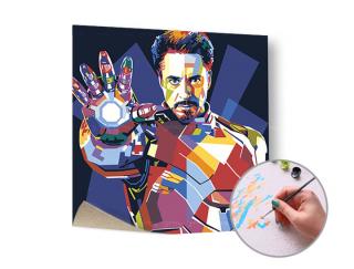 Malování podle čísel IRONMAN – nízká náročnost 50x50 cm - bez rámu