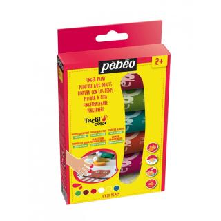 Prstové barvy  Pebeo Tactilcolor 6 x 20 ml