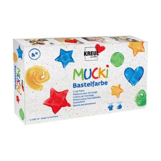 Sada dětských uměleckých barev MUCKI 6 x 80 ml