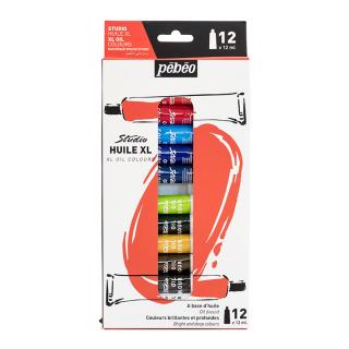 Set olejových barev Studio Huile XL PEBEO 12 x 12 ml