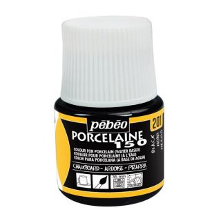 Tabulová barva na porcelán PEBEO Porcelain 150 45 ml - černá