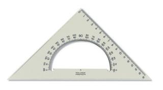 Trojúhelník 45/177 s úhloměrem KKO
