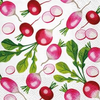 Ubrousky na dekupáž Fresh Radish - 1 ks