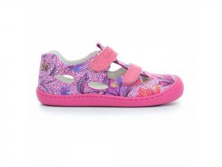 Koel4kids Bep úzké Fantasy Fuchsia Flowers barefoot sandálky Velikost: 23