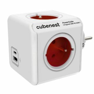 Cubenest PowerCube Original USB A+C PD 20 W červená