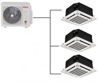 Kazetová Klimatizace Vivax 1+3 (2,6kW + 2,6kW+ 2,6kW) Multi-split R32