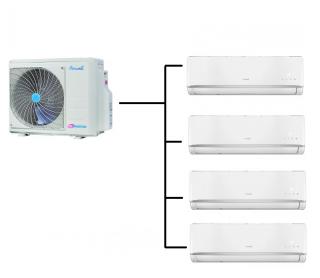 Klimatizace Airwell HKD 1+4 (2,6kW + 2,6kW + 2,6kW + 2,6kW) Multi-split R32 včetně montáže