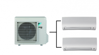 Klimatizace Daikin Comfora 1+2(2kW + 2,5kW) Multi-split R32 včetně montáže