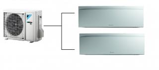 Klimatizace Daikin Emura White 1+2 ( 2,5kW + 3,5kW ) Multi-split R32 včetně montáže