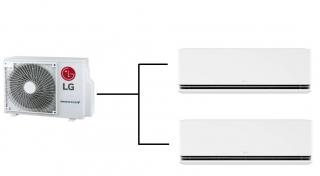 Klimatizace LG Dualcool Deluxe 1+2 ( 2,5kW + 3,5kW ) Multisplit R32