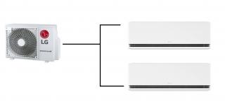 Klimatizace LG Dualcool Premium 1+2 ( 2,5kW + 3,5kW) Multisplit R32