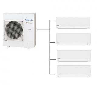 Klimatizace Panasonic TZ 1+4 (2kW + 2kW + 2kW + 2kW) Multi-split R32 včetně montáže