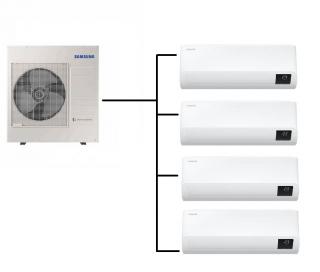 Klimatizace Samsung Cebu 1+4 (2kW + 2kW + 2kW + 2kW) R32