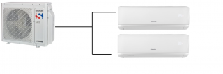 Klimatizace Sinclair ray 1+2 (2,7kW + 3,2kW) Multi-split R32