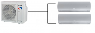 Klimatizace Sinclair Terrel silver 1+2 (2,7kW + 3,5kW) Multi-split R32