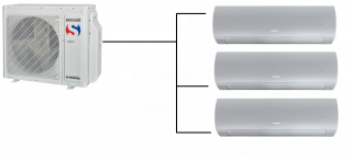 Klimatizace Sinclair Terrel silver 1+3 (2,7kW + 2,7kW + 3,5kW) Multi-split R32