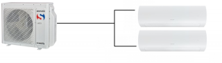Klimatizace Sinclair Terrel white 1+2 (2,7kW + 3,5kW) Multi-split R32 včetně montáže
