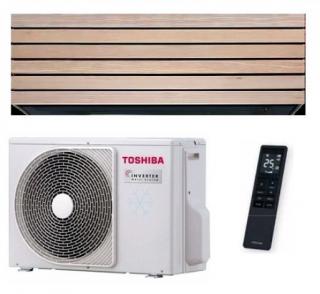 Klimatizace Toshiba Daiseikai 10 Wood 1+1 2,5kW R32 včetně montáže