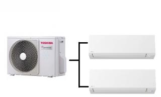 Klimatizace Toshiba Shorai Edge white 1+2 (2,5kW + 2,5kW) Multi-split R32 včetně montáže