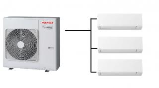 Klimatizace Toshiba Shorai Edge white 1+3 (2,5kW + 2,5kW + 3,5kW) Multi-split R32 včetně montáže