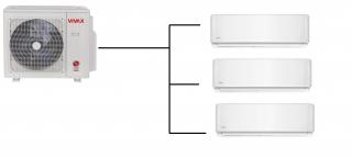 Klimatizace Vivax white 1+3 (2,7kW + 2,7kW + 2,7kW) Multi-split R32