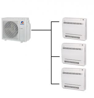 Parapetní Klimatizace Gree 1+3 (2,7kW + 2,7kW + 2,7kW) Multi-split R32