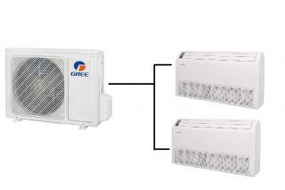 Podstropně Parapetní Klimatizace Gree 1+2 (2,6kW + 2,6kW) Multi-split R32