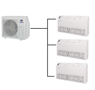 Podstropně Parapetní Klimatizace Gree 1+3 (2,6kW + 2,6kW + 2,6kW) Multi-split R32